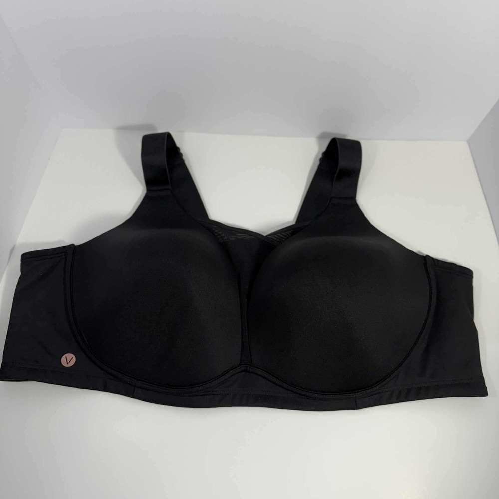 Livi Black Wireless Full Coverage Support Plus Size Bra‎ - 52B